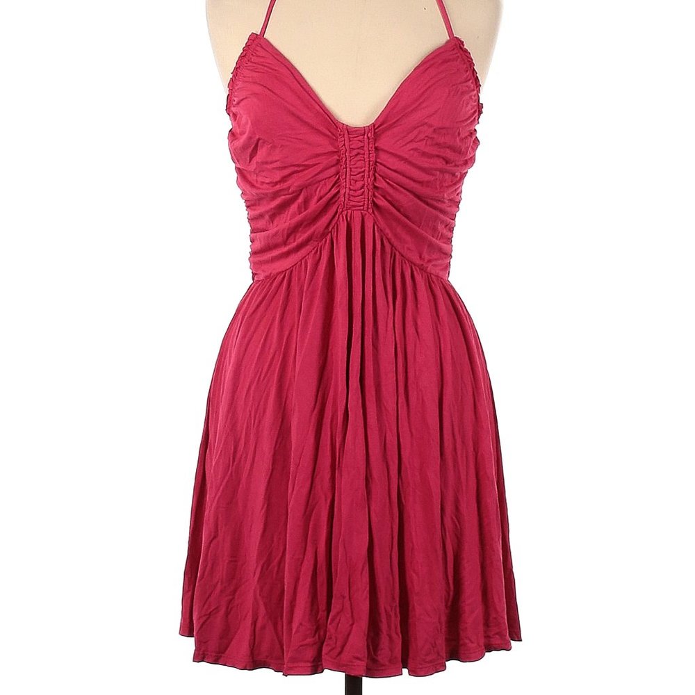 VS Bra Tops Romantic Mini Dress- mid thigh length pinkish-red- size M